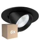 Voordeelpak 6x Noxion LED Spot Forza V2 Aluminium Zwart 28/32/36/40W - 3300/3700/4100/4500lm 36D - 930-940-957 CCT | 160mm - Zaagmaat 145mm - Beste Kleurweergave